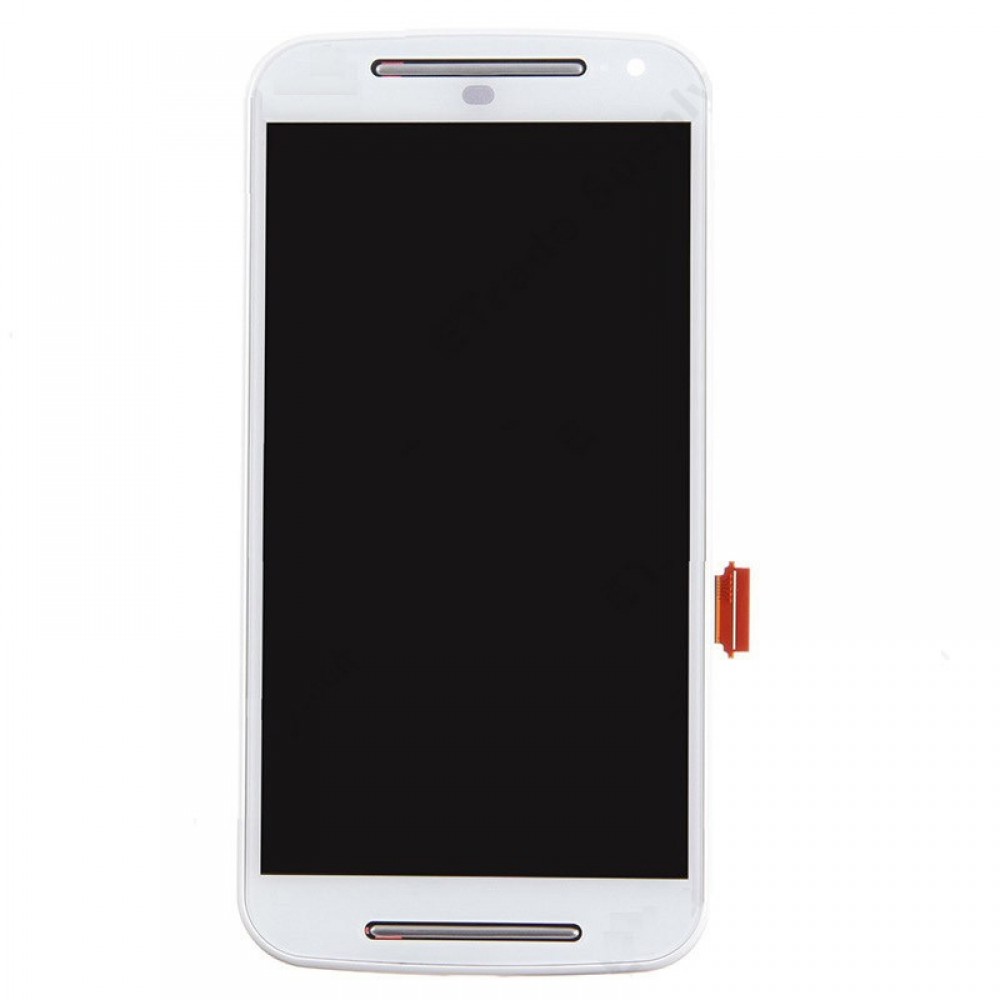 3 in 1 (LCD + Frame + Touch Pad) Digitizer Assembl for Motorola Moto G2(White) Other Replacement Parts Motorola Moto G2